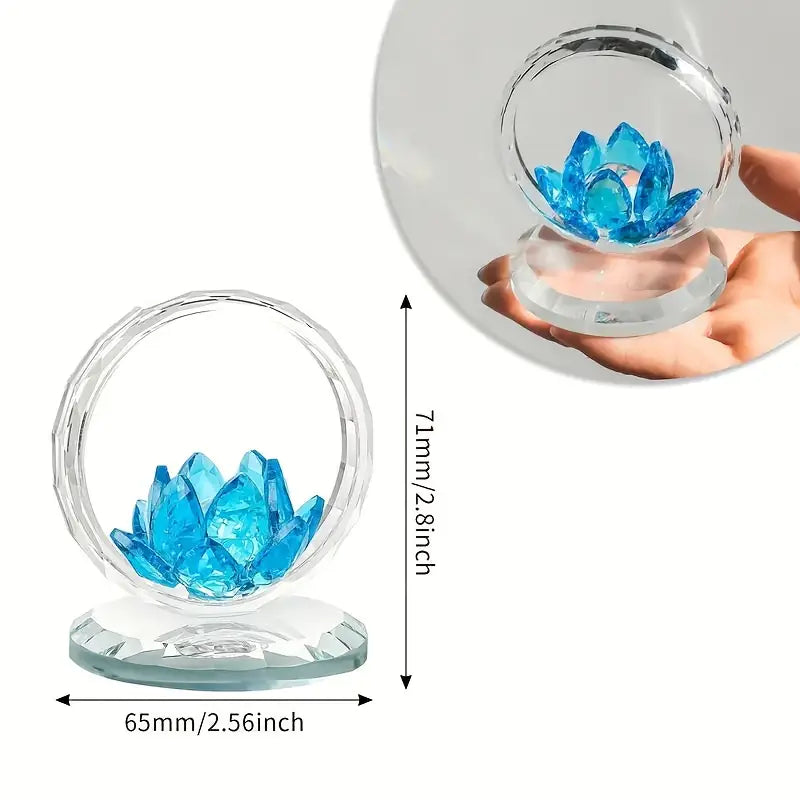 Cesta de loto de cristal,
