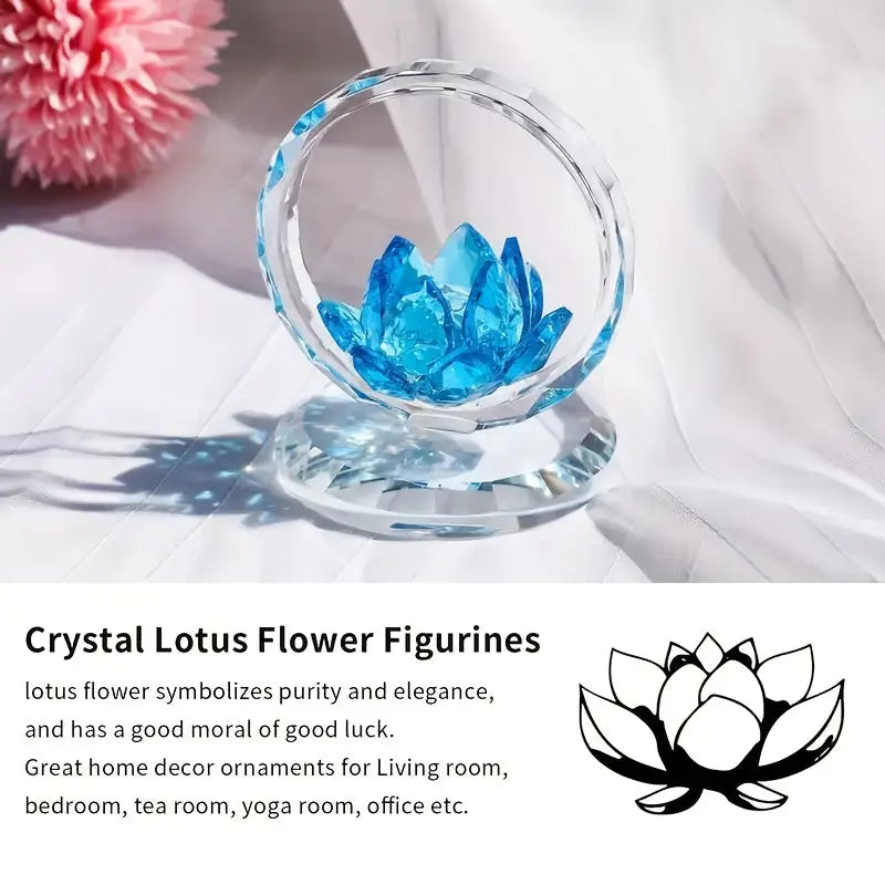 Cesta de loto de cristal,