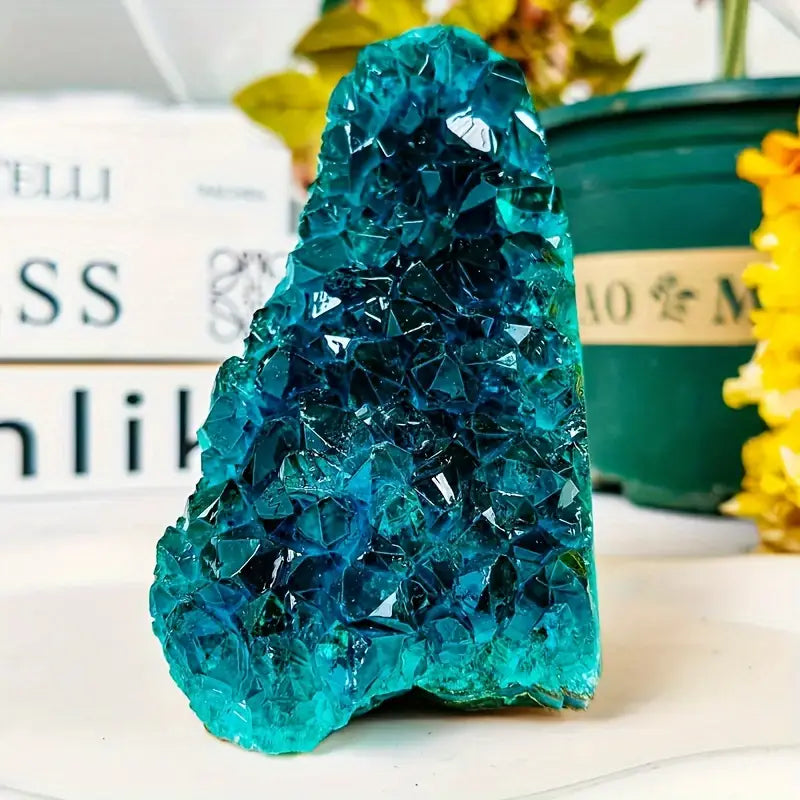 Cristal Bohemio Azul Lago