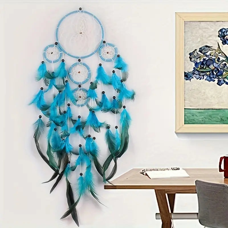 Cazador de sueños azul Boho-Chic
