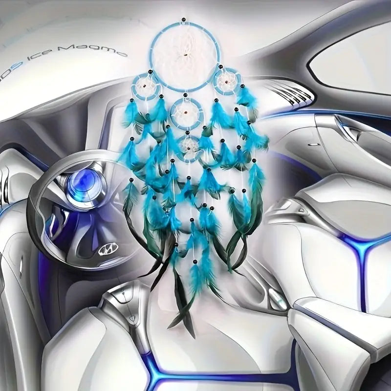 Cazador de sueños azul Boho-Chic