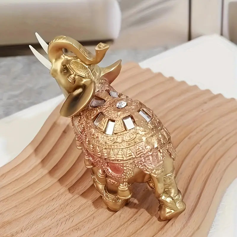 Estatua Elefante Dorado