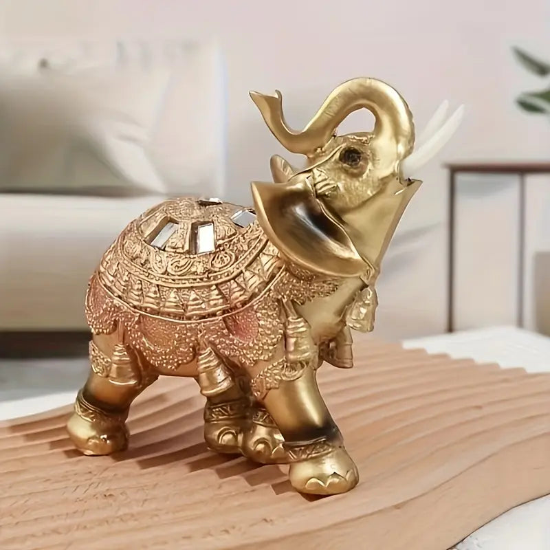 Estatua Elefante Dorado
